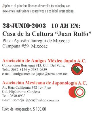 Feria Informativa de Becas a Jap�n